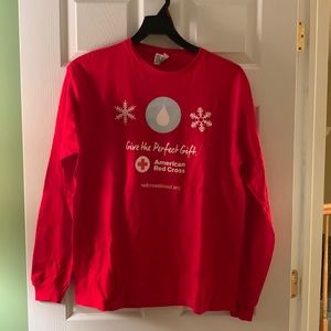 American Red Cross Long Sleeve Tee Shirt. Size Large.